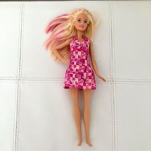 3/10$ - Barbie Travel FMV 25 #311 Mattel blond & pink hair blue eyes